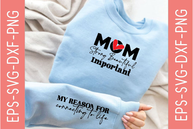 Mom Strong Beautiful Important, Sleeve SVG Bundle, Quotes Design SVG farhad farhad 
