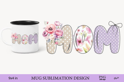 MOM Sublimation PNG. Mothers Day, Valentine Mug Sublimation Sublimation Olga Terlyanskaya 