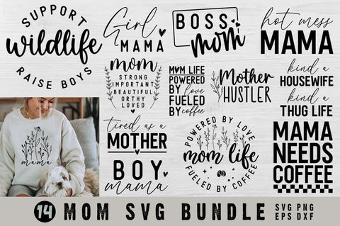 Mom Svg Bundle, Mom T-shirt, Mom t-shirt Bundle SVG FiveStarCrafting 