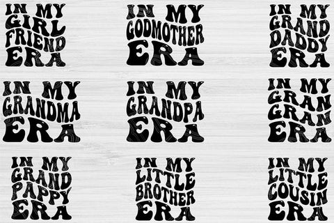 Mom Svg Png Cut File, In My Era Svg, Aunt Svg Files For Cricut, Family Svg Bundle Silhouette Digital Design Cousin Svg For Shirt Sublimation SVG TiffsCraftyCreations 