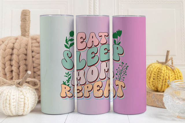 Mom Tumbler Wrap 20oz Skinny Straight Mother's Day Tumbler Sublimation Mama Design Digital Download Mom Life PNG Boho Floral Glitter Sublimation BouDesign 