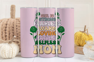 Mom Tumbler Wrap 20oz Skinny Straight Mother's Day Tumbler Sublimation Mama Design Digital Download Mom Life PNG Boho Floral Glitter Sublimation BouDesign 