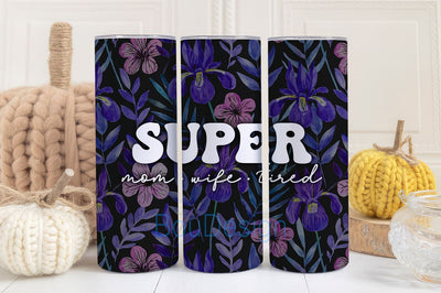 Mom Tumbler Wrap 20oz Skinny Straight Mother's Day Tumbler Sublimation Mama Design Digital Download Mom Life PNG Boho Floral Glitter Sublimation BouDesign 