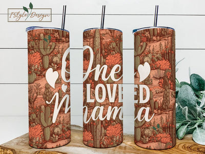 Mom Tumbler Wrap 20oz Skinny Straight Mother's Day Tumbler Sublimation Mama Design Digital Download Mom Life PNG Boho Floral Glitter Sublimation iStyleDesign 