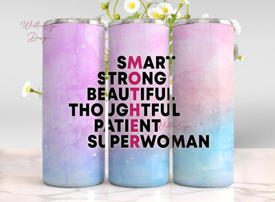 Mom Tumbler Wrap 20oz Skinny Straight Mother's Day Tumbler Sublimation Mama Design Digital Download Mom Life PNG Boho Floral Glitter Sublimation WillowSageDesign 