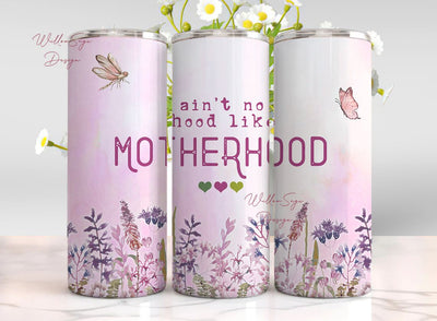 Mom Tumbler Wrap 20oz Skinny Straight Mother's Day Tumbler Sublimation Mama Design Digital Download Mom Life PNG Boho Floral Glitter Sublimation WillowSageDesign 