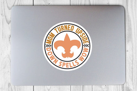 Mom turned upside down spells wow SVG Angelina750 