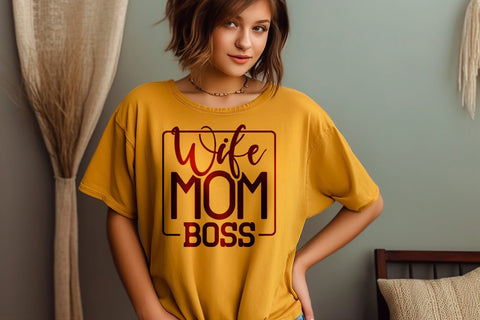 Mom Wife Boss Svg Png Files, MomLife Svg, Mom Svg, Mom Vibes Svg, Mom Mode Svg, Mothers Day Svg, Mom Shirt Svg, Girl Mom Svg, Boy Mom Svg SVG DesignDestine 