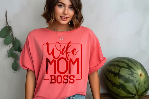Mom Wife Boss Svg Png Files, MomLife Svg, Mom Svg, Mom Vibes Svg, Mom Mode Svg, Mothers Day Svg, Mom Shirt Svg, Girl Mom Svg, Boy Mom Svg SVG DesignDestine 