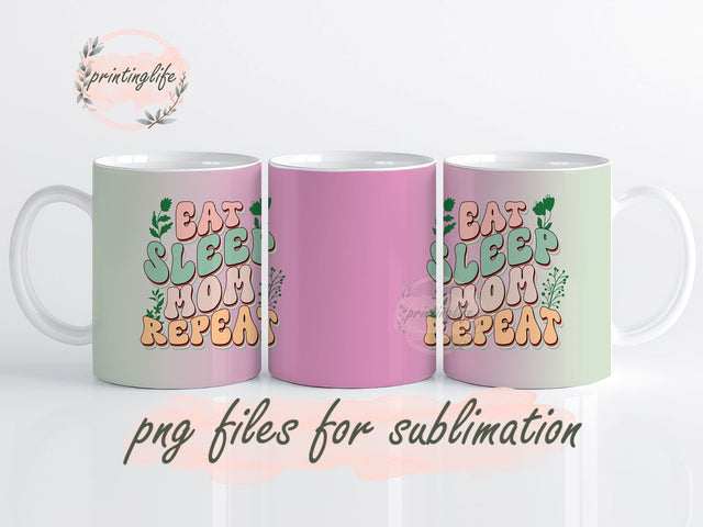Mom Wrap Design, Instant Digital Design Download Mug Wrap Design, Mug Design PNG Sublimation PrintingLife 