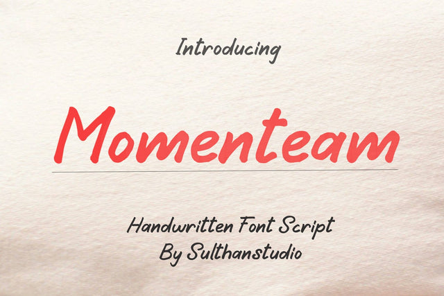 Momenteam Font Sulthan studio 