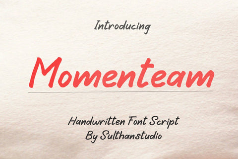 Momenteam Font Sulthan studio 