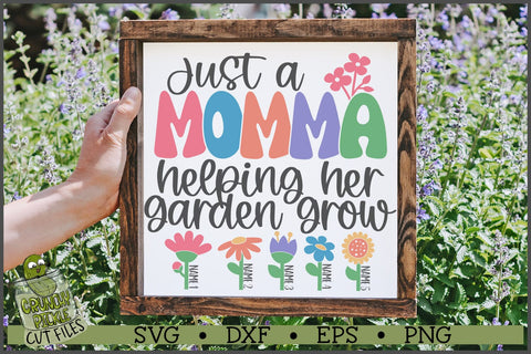 Momma Helping Her Garden Grow SVG File SVG Crunchy Pickle 