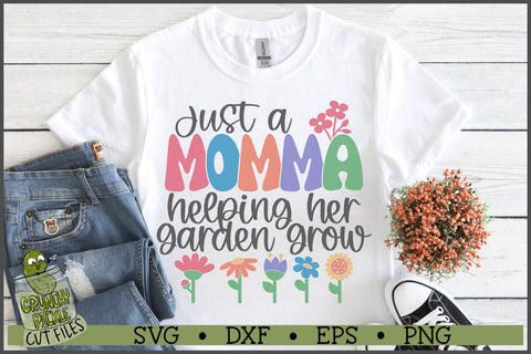 Momma Helping Her Garden Grow SVG File SVG Crunchy Pickle 