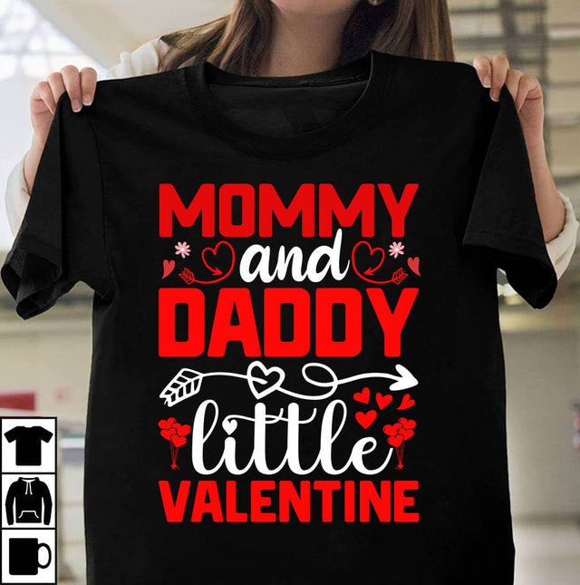 Mommy And Daddy Little Valentine SVG Cut File SVG Insomnia Std 
