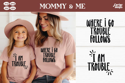 Mommy and me Svg SVG Carla C Designs 