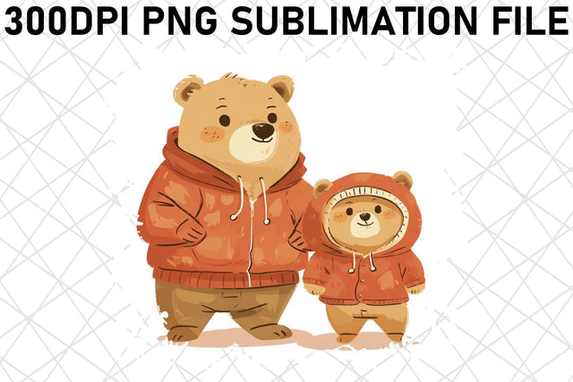Mommy Bear Hug: Mother's Day Sublimation PNG Sublimation afrosvg 
