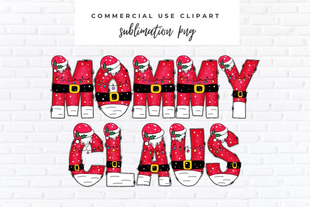 Mommy Claus PNG | Family Christmas Shirt Sublimation Design Sublimation BijouBay 