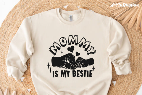 Mommy is my bestie, Mommy is my best friend SVG Artinrhythm shop 