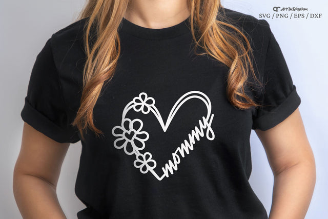 Mommy Svg, Mama Svg, Mother's Day Svg, Mom Svg, Heart Svg, Mom Shirt Design SVG Artinrhythm shop 