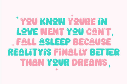 Mommy Valentine - Cute Bubble Font Font Masyafi Studio 