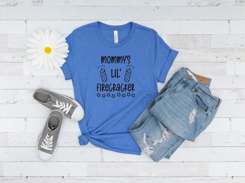 Mommys Lil Firecracker SVG | Fourth of July PNG SVG Paige Cole Studio 