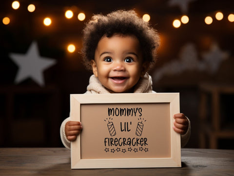 Mommys Lil Firecracker SVG | Fourth of July PNG SVG Paige Cole Studio 