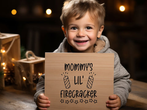 Mommys Lil Firecracker SVG | Fourth of July PNG SVG Paige Cole Studio 