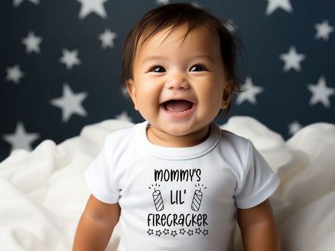 Mommys Lil Firecracker SVG | Fourth of July PNG SVG Paige Cole Studio 
