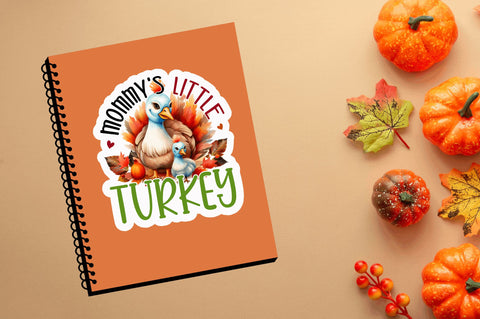 Mommys little turkey Sticker Design Sublimation Regulrcrative 
