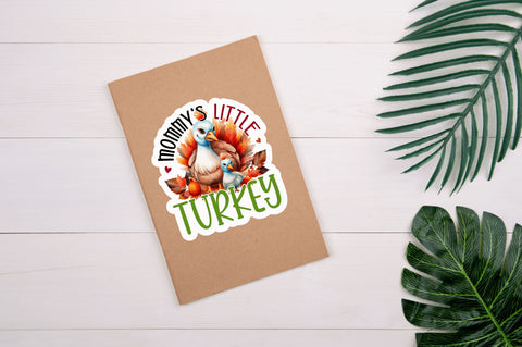 Mommys little turkey Sticker Design Sublimation Regulrcrative 