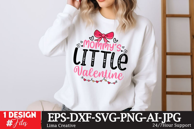 Mommy's Little Valentine SVG Cut File, Valentine SVG Design SVG Insomnia Std 