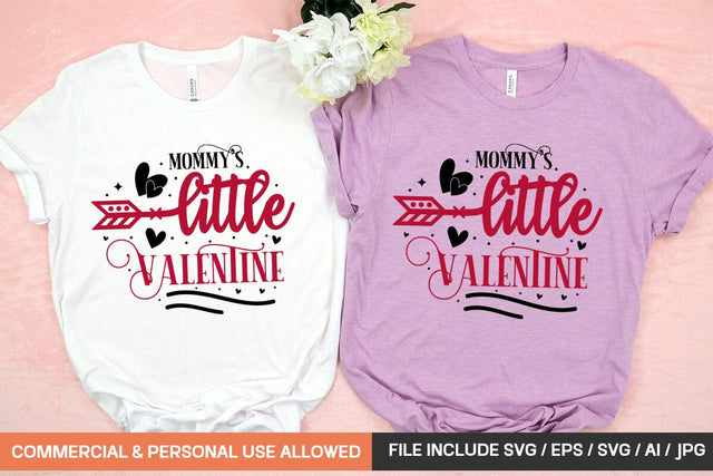 Mommy's Little Valentine Svg Design SVG designmaster24 