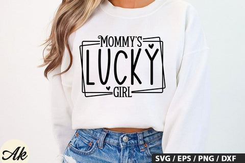 Mommy's lucky girl SVG Design SVG akazaddesign 