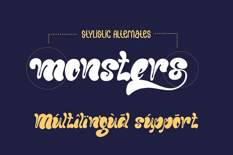 Momo Game - Groovy Display Font Font Mozzatype 