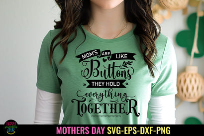 Moms Are Like Buttons SVG I Mothers Day SVG I Mother's Day SVG SVG Happy Printables Club 