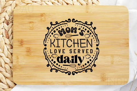 Moms kitchen love served daily SVG Angelina750 