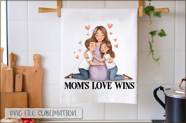 Mom's love wins Towel Sublimation Sublimation Shetara Begum 