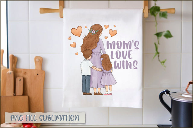 Mom's love wins Towel Sublimation Sublimation Shetara Begum 