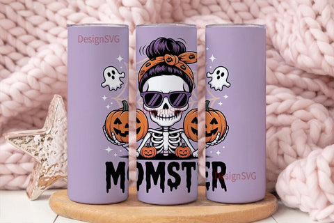 Momster Halloween 20oz Tumbler Wrap Sublimation DesignSVG 