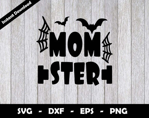 Momster SVG Cut File, Halloween Momster SVG Design SVG Arthur Arellano 