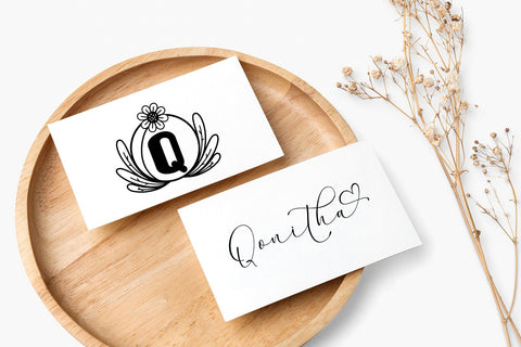 Monalitha Monogram Font Afandi Studio 