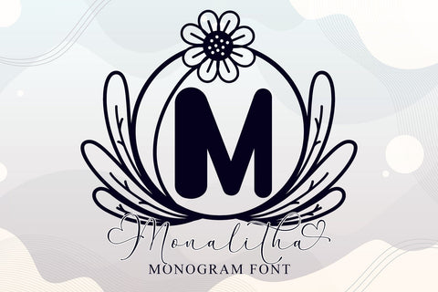 Monalitha Monogram Font Afandi Studio 