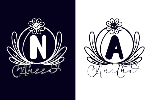 Monalitha Monogram Font Afandi Studio 