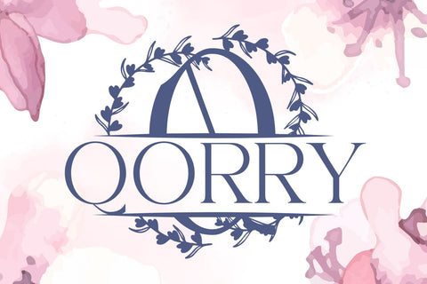 Monarchine Split Monogram Font Font Dm Letter Studio 