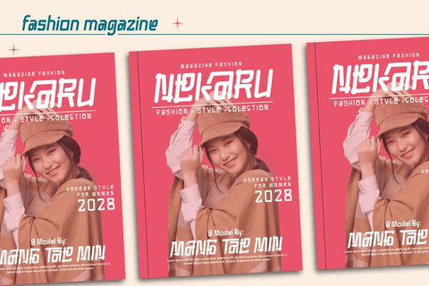 Moncbla - Korean Style Font Font twinletter 