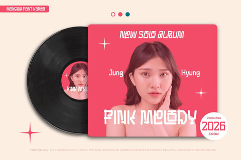 Moncbla - Korean Style Font Font twinletter 