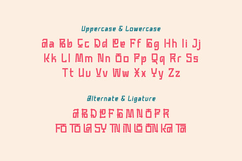 Moncbla - Korean Style Font Font twinletter 