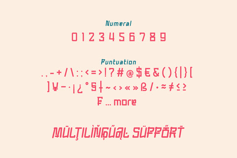 Moncbla - Korean Style Font Font twinletter 