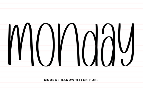 Monday Font Abo Daniel Studio 